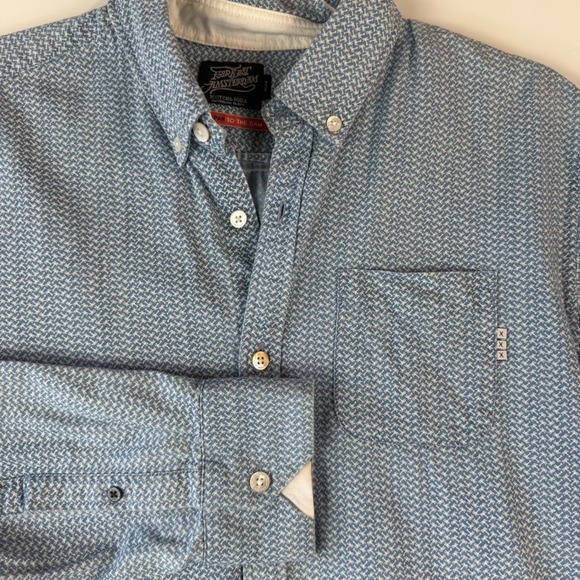 Scotch & Soda Amsterdam From Japan to the Dam Button Shirt Mens M - Picture 1 of 12